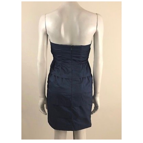 J. CREW Dress Poplin Brynn Strapless Tiered - Picture 4 of 5